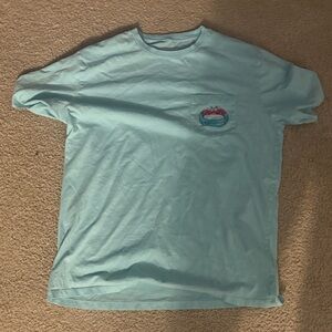 Vineyard Vines Aqua Blue Short Sleeve Tee